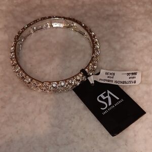 Saks Fifth Avenue Gold and Silver Intricate Bracelet
